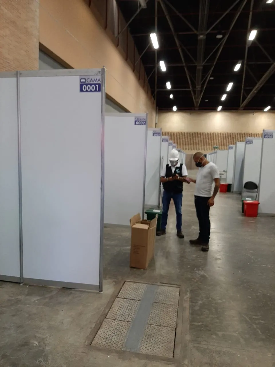 Área interior durante su adecuación
